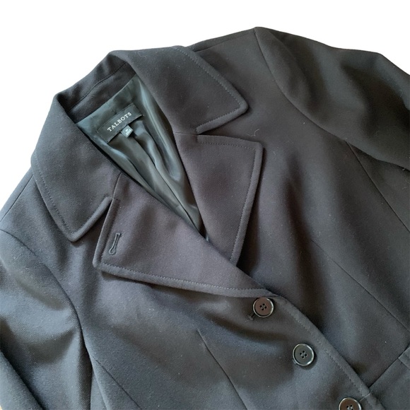 Talbots Black Blazer Women’s 10 Button Closure - Picture 2 of 11